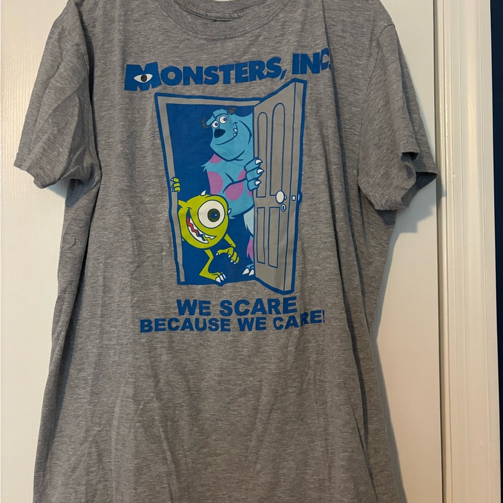 Monsters, Inc. Gray Graphic Tee - Short Sleeve